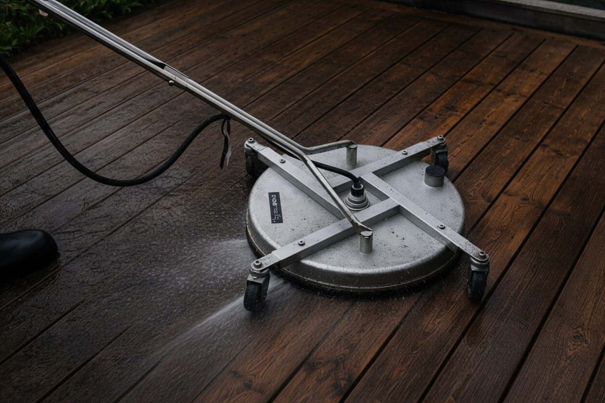 Tvätt av altan i Stockholm 