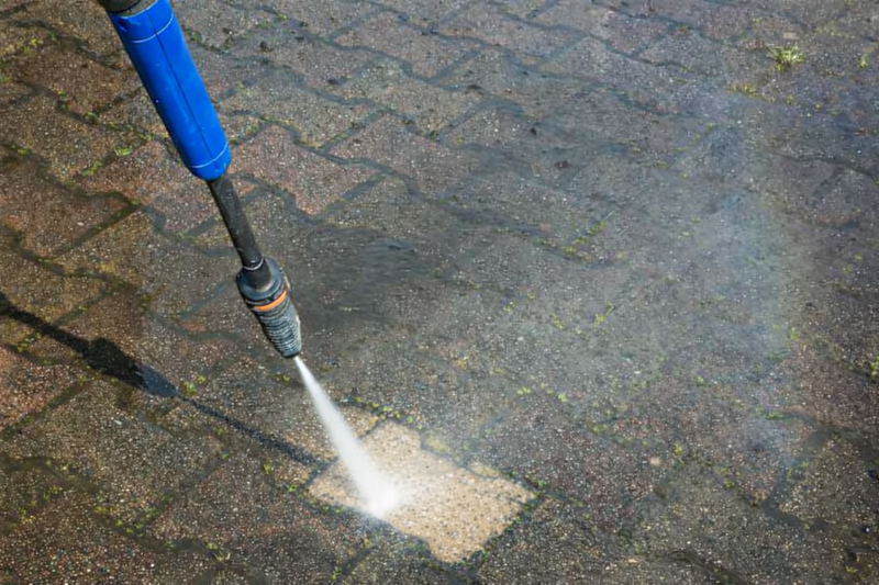 Tvätt av stenplattor