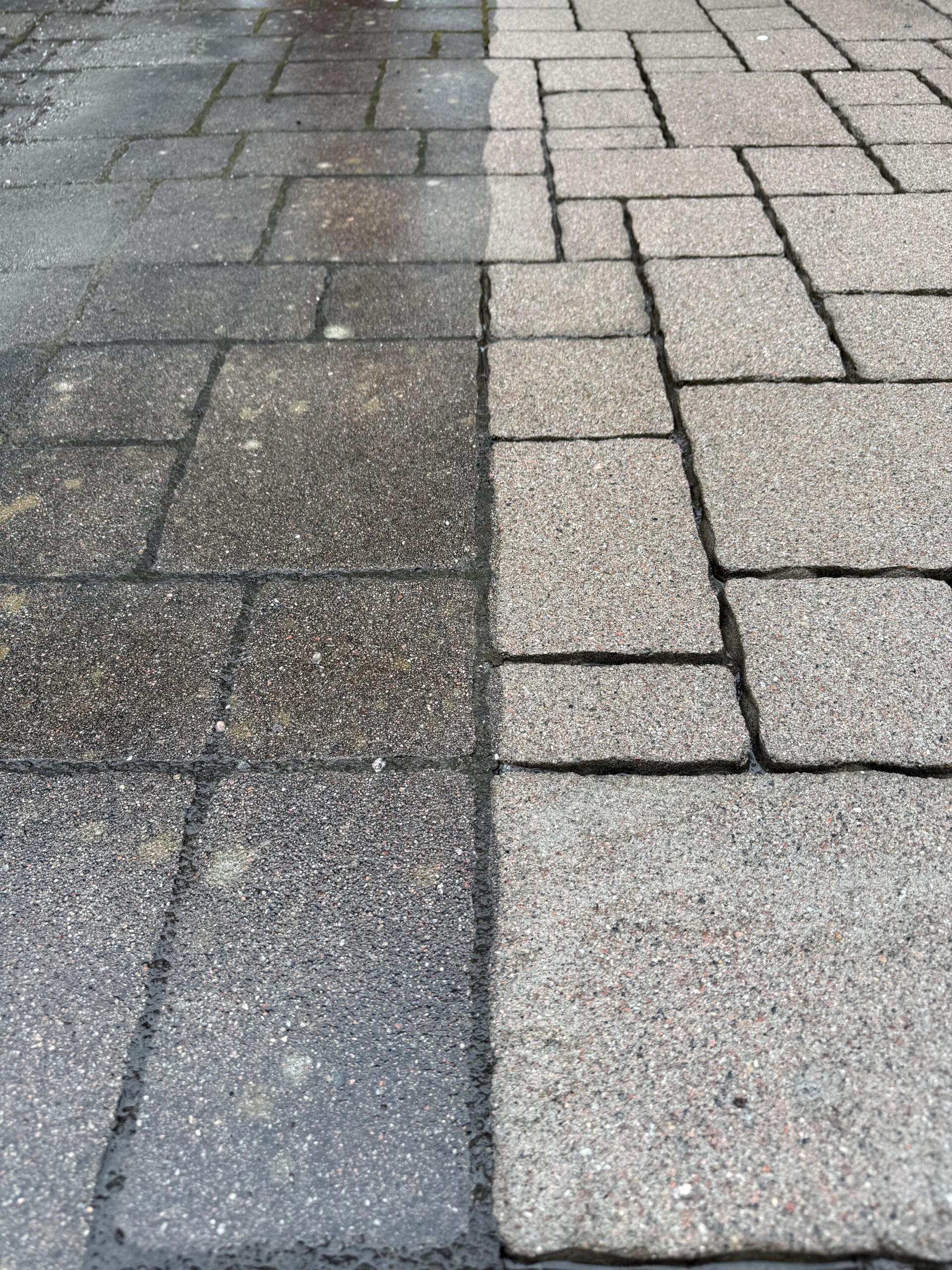 Professionell stentvätt av marksten och uppfart i Stockholm